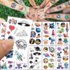 10sheets Cartoon Space Pattern Tattoo Stickers For Hand Face Body Temporary Waterproof Tattoo Stickers Kids Creative Gifts