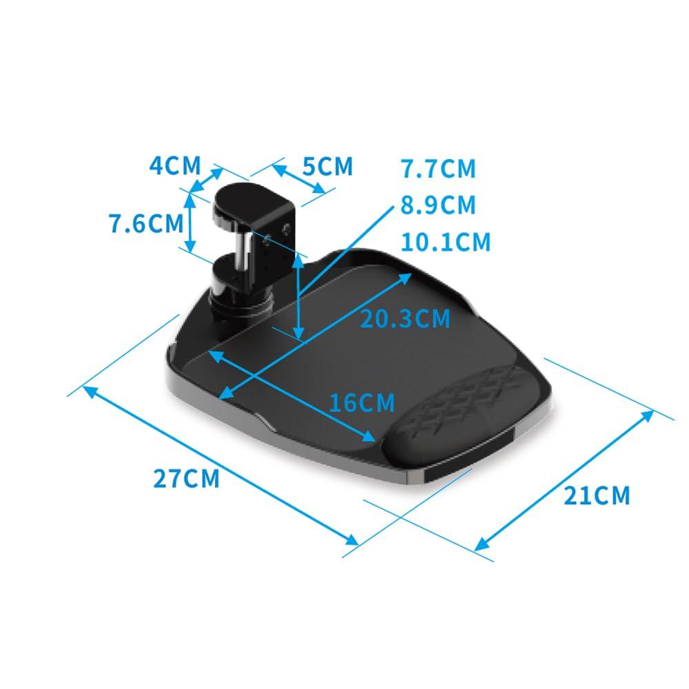 FUGEST Armrest Desk Armrest Armrest Mouse Table Elbow Rest Reduces Fatigue Easy Installation Wrist Rest Clamp Type Storage Desk Extension Rotation
