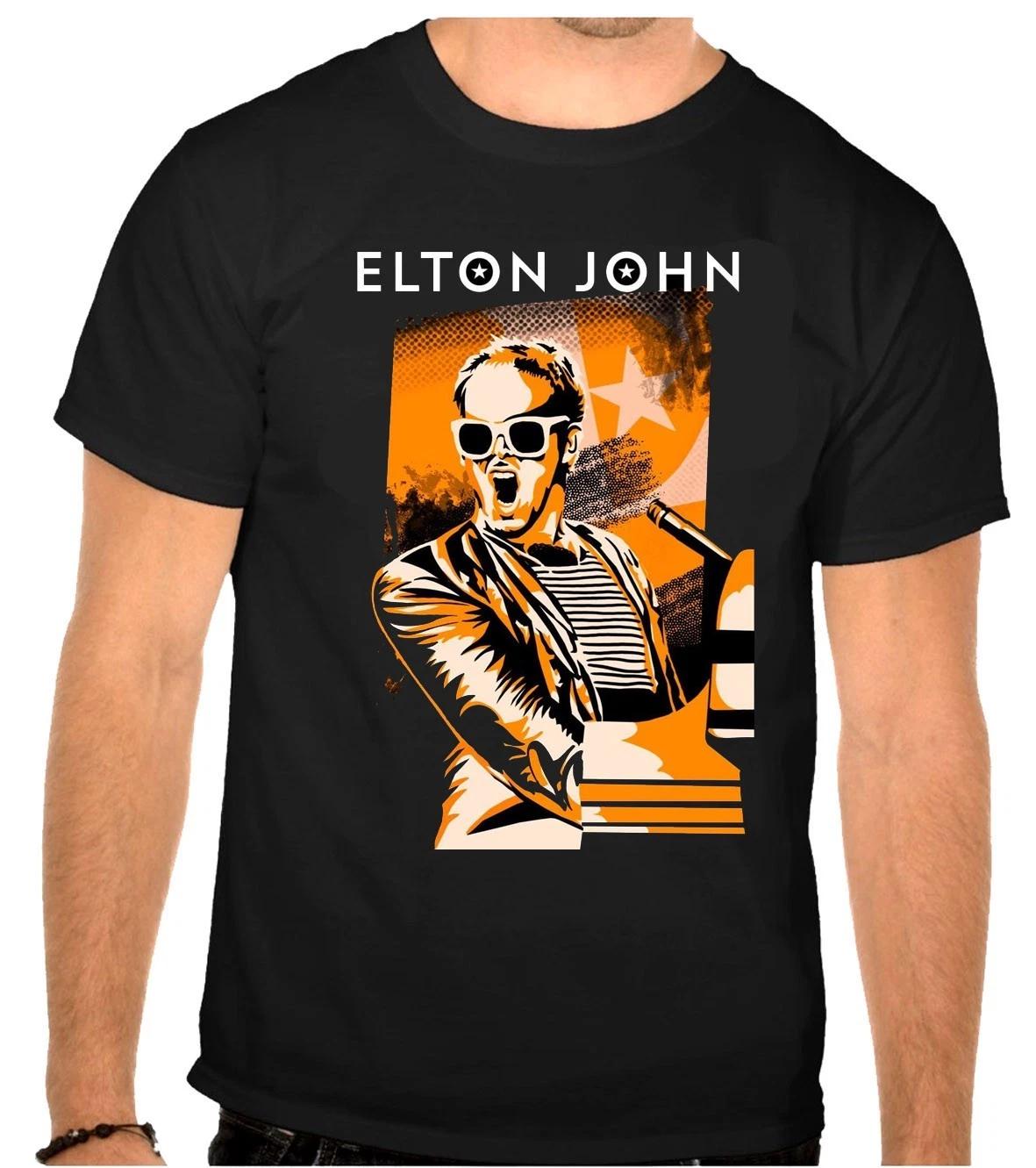 Elton John Music Logo Black Kids T-Shirt -1259 -Kids- S