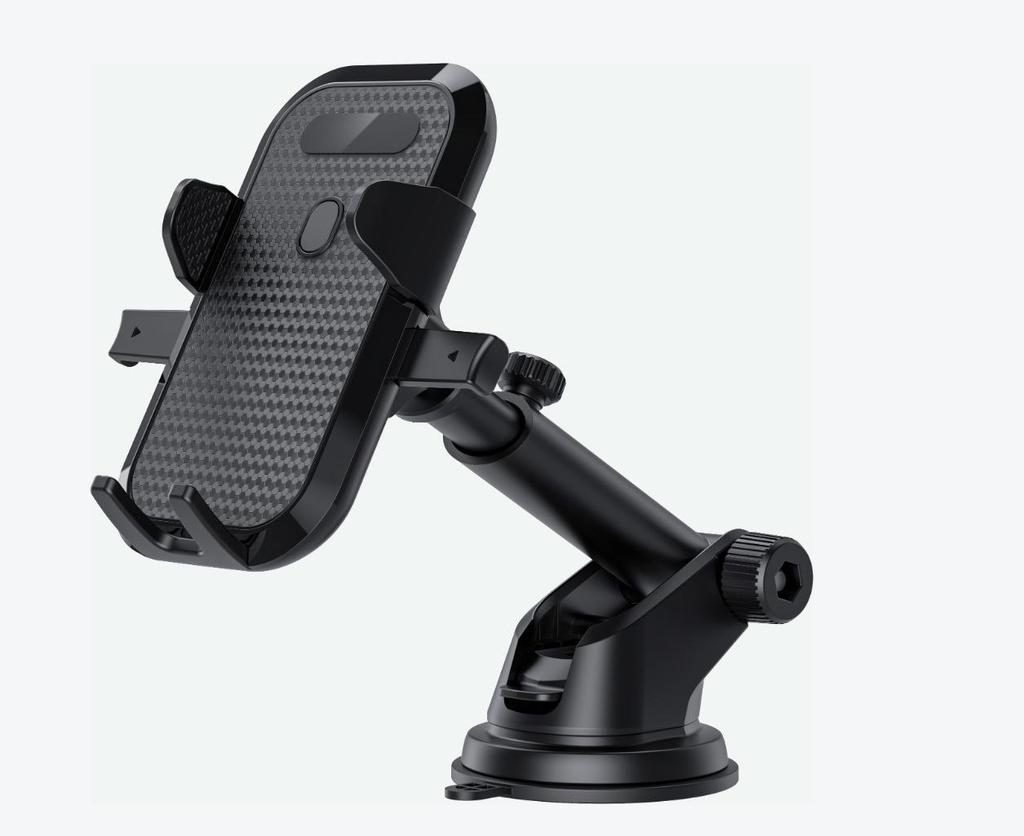 Universal Car Phone Holder with Suction Cup - Compatible with Dashboard, Glass, and Console for Telescopic Navigation.