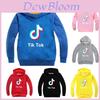 Tik Tok Kinder Buchstabenpullover Langarm Kapuzenpullover Mode Pullover Oberteile