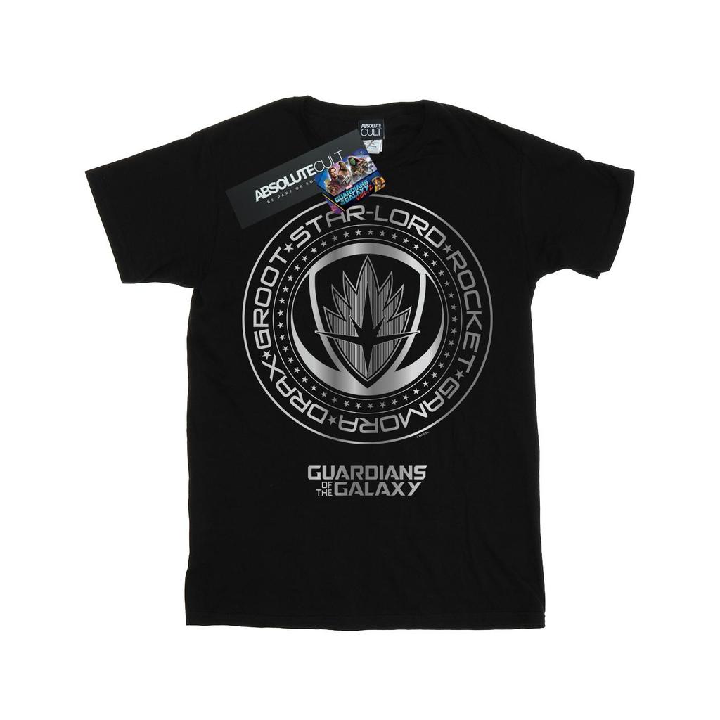 Marvel Mens Guardians Of The Galaxy Metallic Seal T-Shirt