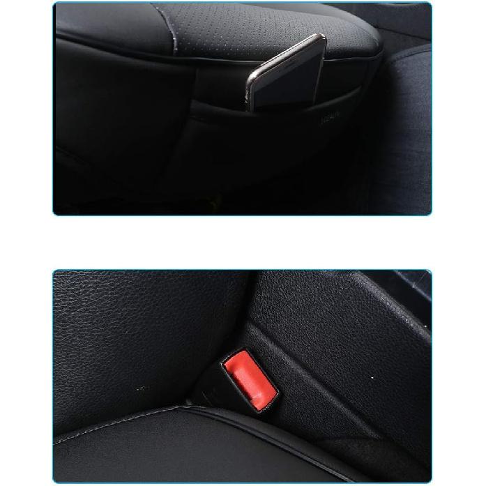 Luxury PU Leather Car Seat Cover Protector Front, Bottom Single Seat Cover-Compatible with 90% Vehicles (Width 20.8 ×deep 21×Thick 0.2 Inch)