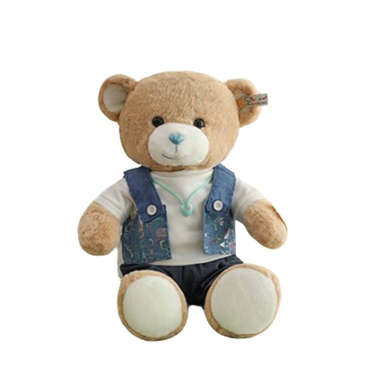 

Модная игрушка плюшевая милая кукла в платье пара мультяшный плюшевый мишка нежный девичий стиль 32cm/12.60in синий