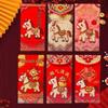 2026 Year of the Horse Embroidered Red Packet Bag - Cute Imitation Fur Cartoon Design