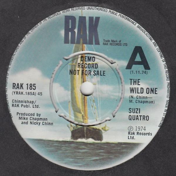 

7inch Record SUZI QUATRO - The Wild One RAK185PROMO RAK 1974 UK Rock Used