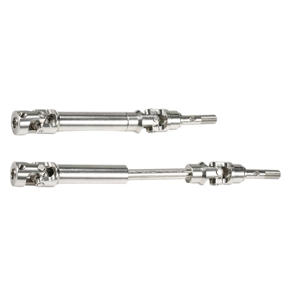 Machined Stainless Front Rear Steel Drive Shaft Universal Joint Driveshaft for 1/10 RC Truck SLASH Rustler Stampede Hoss Upgrade