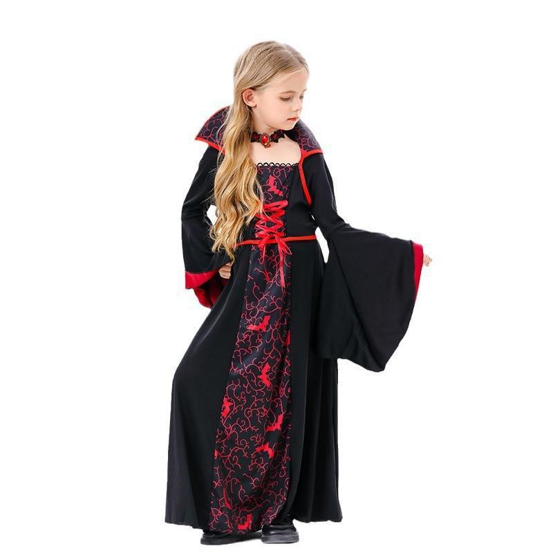 Children’s Halloween Witch & Vampire Costume for Cosplay & Stage Performance
