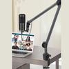 Microphone Arm Stand 180 Degree Adjustable Stable Durable Carbon Steel Desktop Mic Arm Stand for Bro