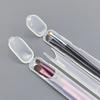 1 Stück Tragbare Transparente Make-up-Pinsel Aufbewahrungsbox mit Deckel Augenbrauenstift Make-up-Pinsel Organizer Essstäbchenetui Beauty-Tool