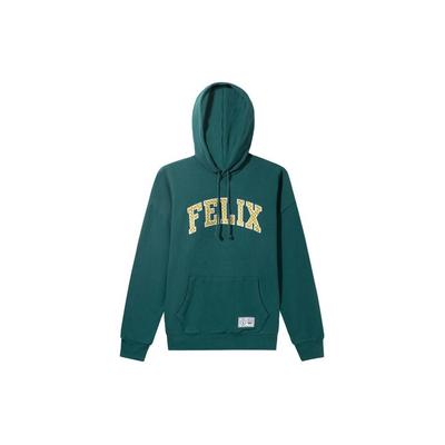 Felpa con cappuccio Levis X Felix The Cat con lettere, da uomo, verde A1246-0001