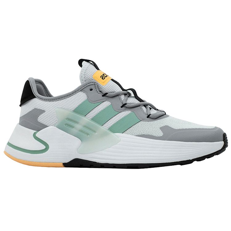 Adidas Energyfalcon Pantofi de alergare casual cu vârf rotund, confortabili, cu absorbție a șocurilor, antiderapanți, rezistenți la uzură, cu gleznă joasă, adidași unisex, alb verde FY6643