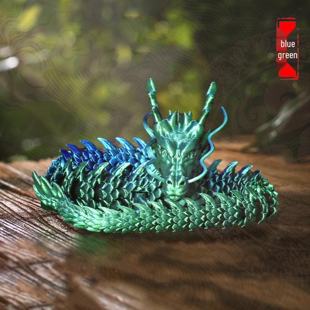Articulated 3D Printed Chinese Dragon Children's Gift Ornament