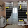 High Density Blackout Curtains Cartoon Small Objects Small Plants 3D Digital Printing Blackout Curtains