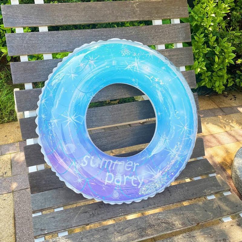 Children's Thickened Starry Glitter Swimming Ring