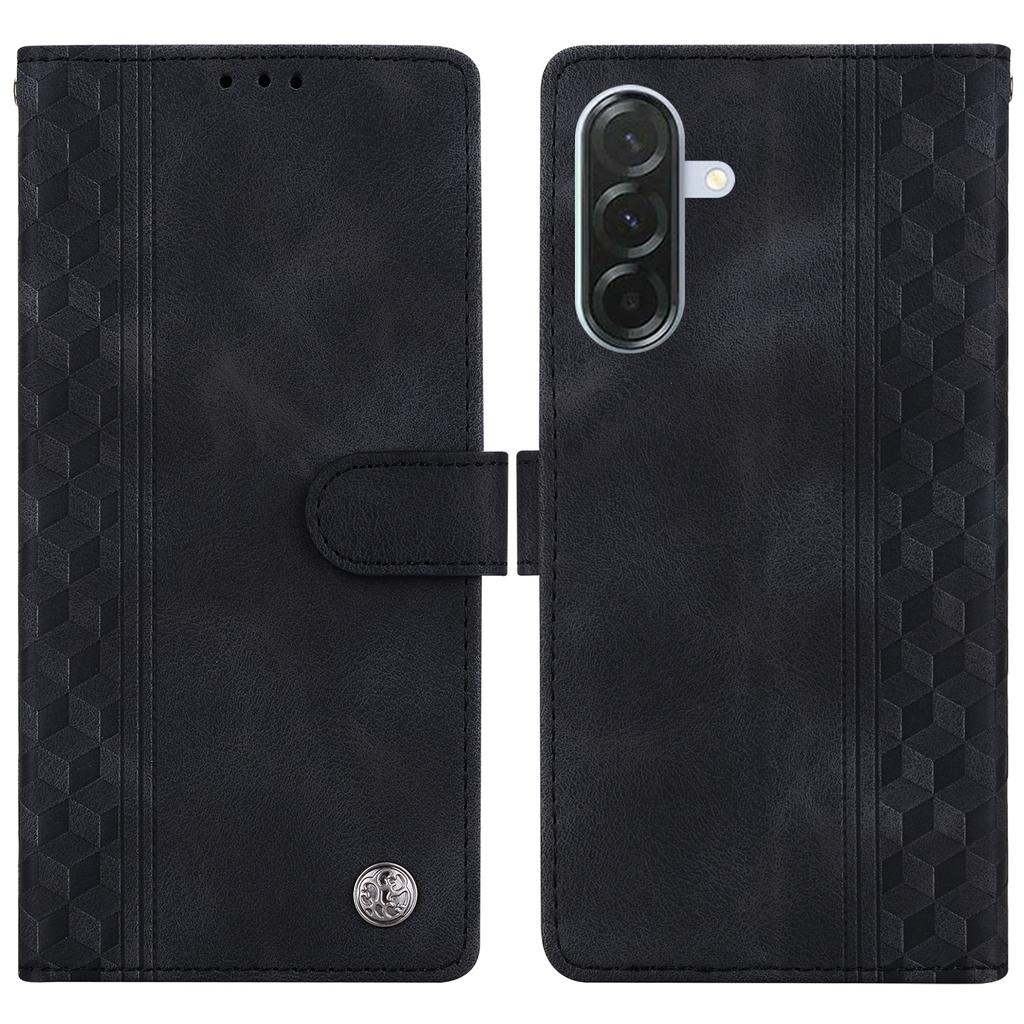 For Samsung Galaxy A56 5G/A36 5G Leather Case Imprinted Checkered Pattern Wallet Stand Flip Phone Cover