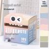 Blueguo Dopamine Color Transparent Sticky Notes Pad