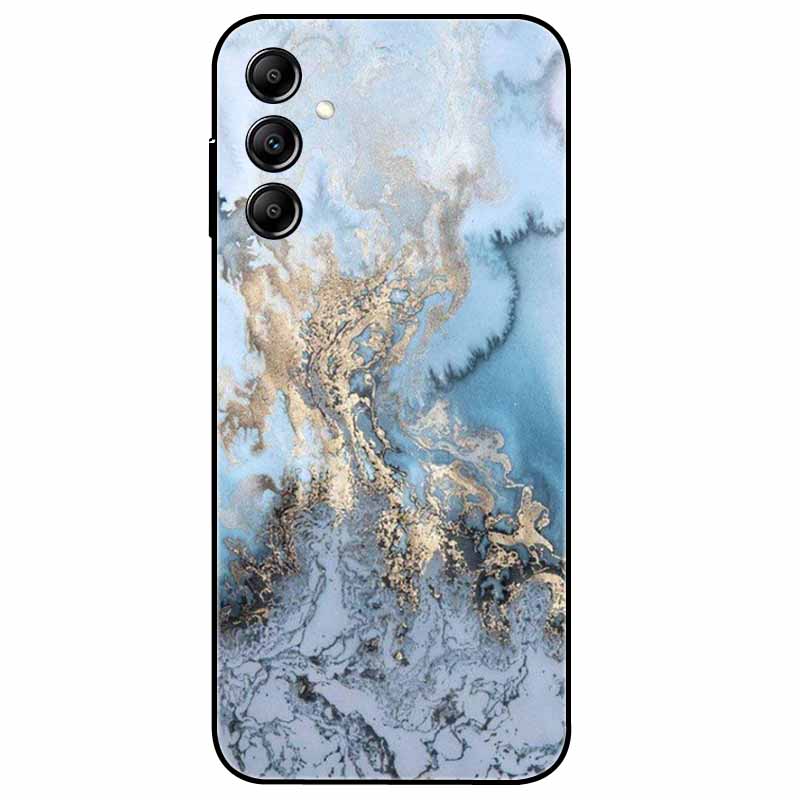 Hülle Für Samsung Galaxy A54 5G A34 A24 S23 Hülle Blume Marmor TPU Weiche Silikonhülle für GalaxyA54 A 34 Bemalte Handyhüllen