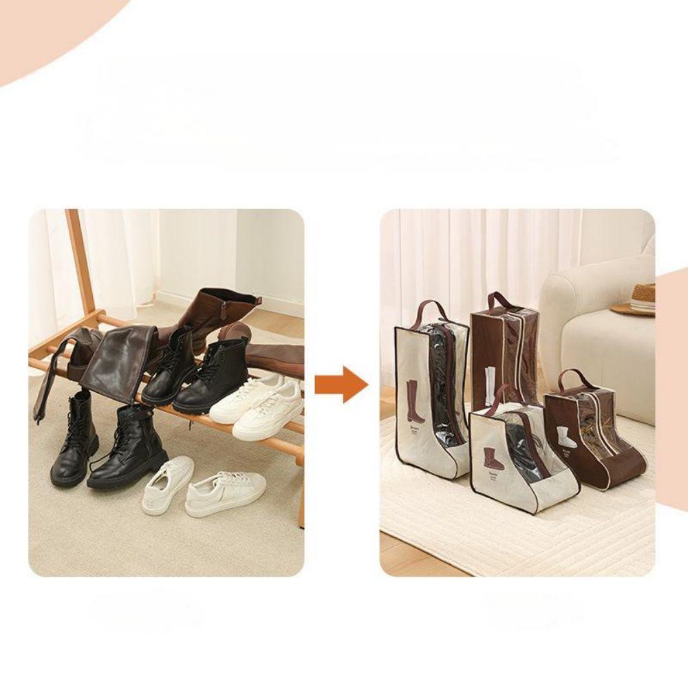 1/2PC Multi-Functional Shoes Storage Bag with Handle Foldable Non Woven Waterproof Long Short Boots Cover Travel Shoe Organize