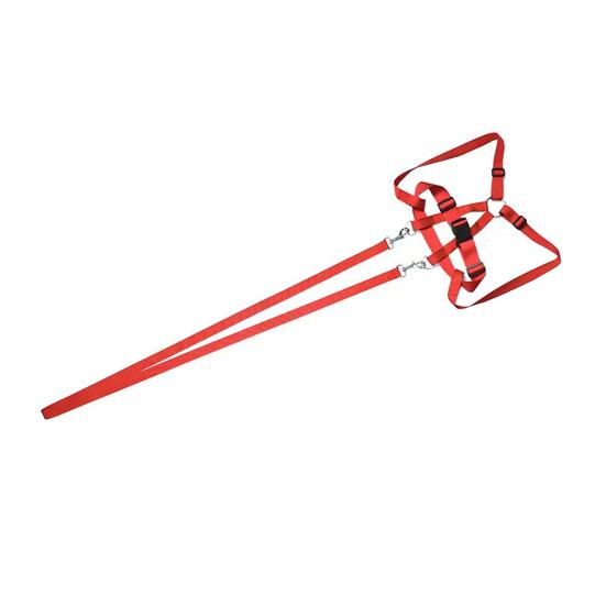 

Регулируемая детская игровая сбруя для верховой езды, износостойкий поводок безопасности с металлическими пряжками, аксессуар для ролевых игр для мальчиков и девочек красный