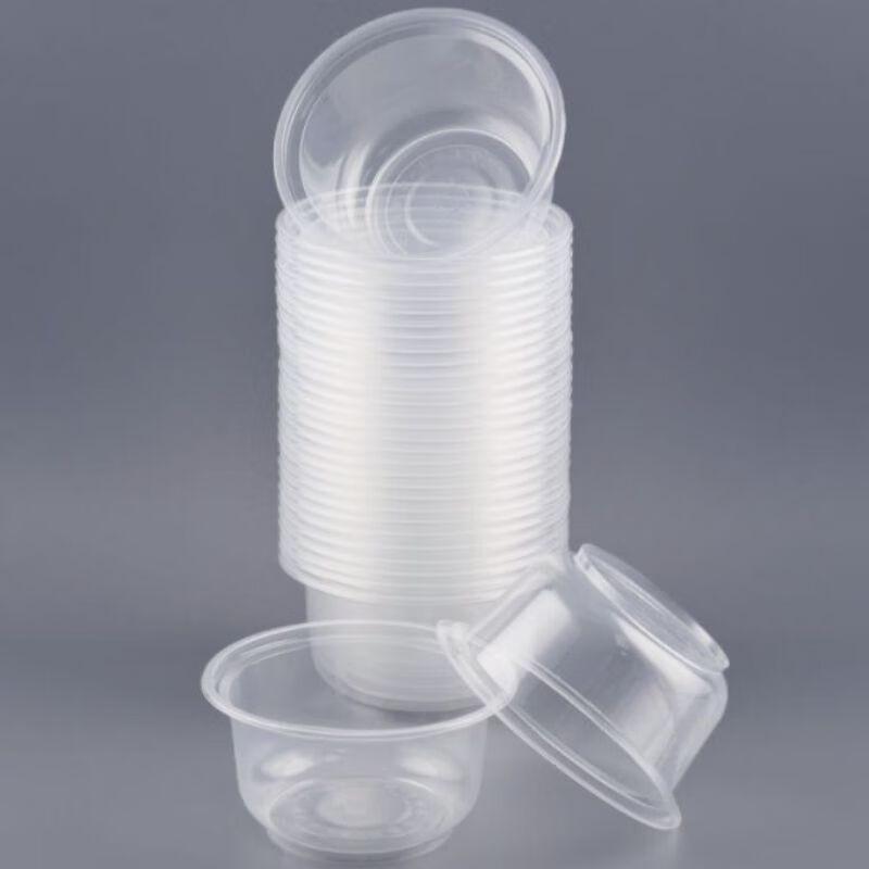Minnai Disposable Round Clear Plastic Bowls