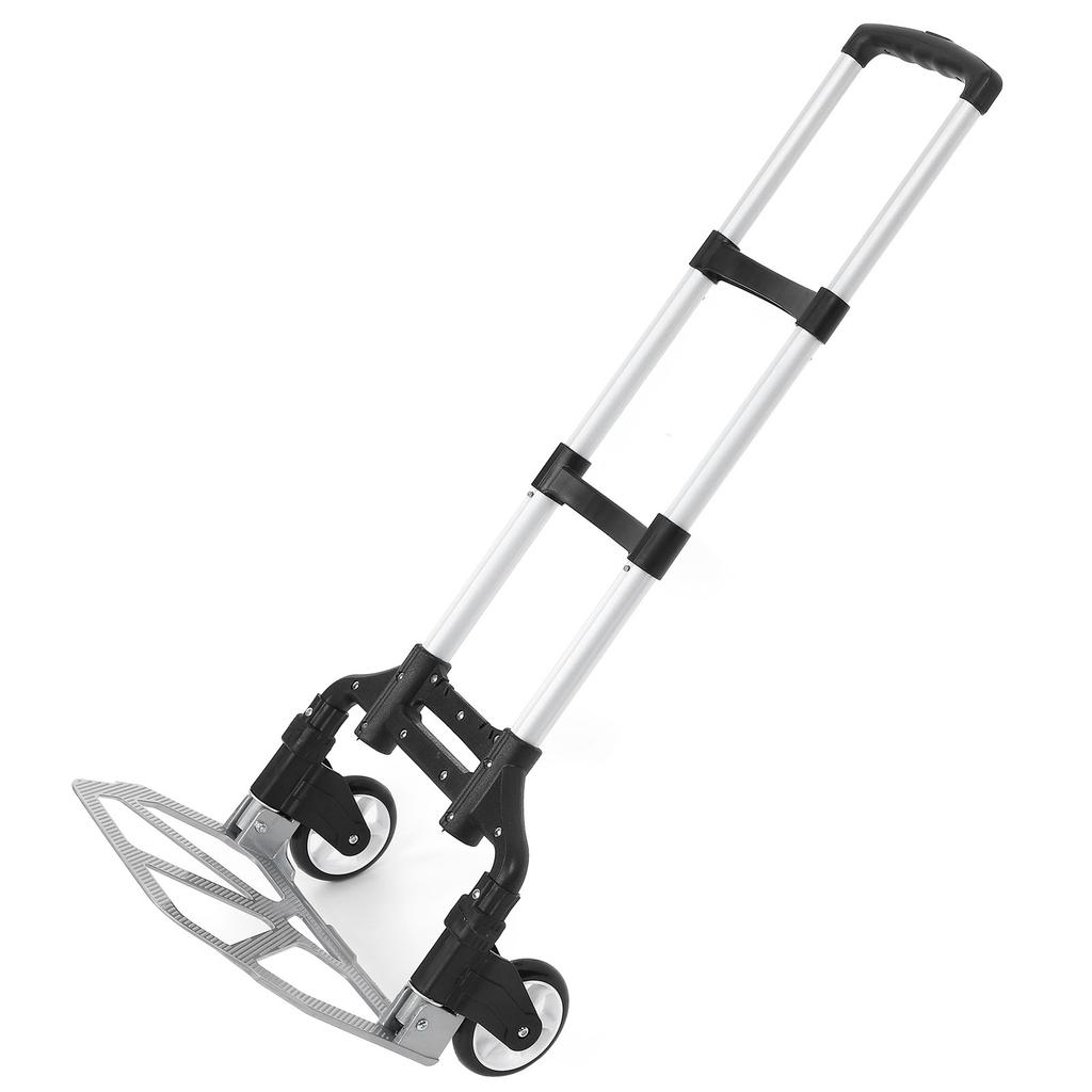 Heavy Duty Hand Truck 80KG Folding Compact Aluminium Hand Truck Luggage Cart Wheel Collapsible
