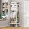 Simple Wardrobe Clothes Hanger Storage Rack Multi Purpose Shoe Rack Single Row Space Saving Storage Device Multi Layer Storage