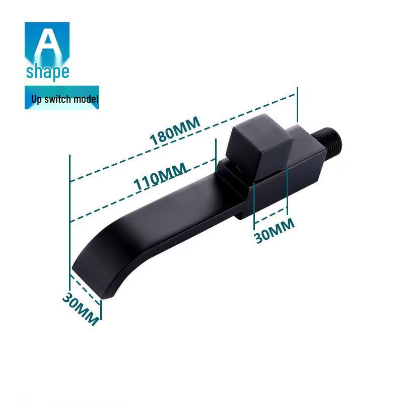 TLXT Brass Wall-Mounted Single Cold Faucet