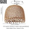 Cotton Crochet Shell Beanie Hat Breathable Hollow Out Knit Cap Summer Headwear  Daily Wear
