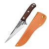 Kitchen Boning Knife Forged Meat Cleaver Butcher Knife with Wood Handle Peeling Cutter Fishing Utility Knife with Gift Sheath