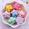 20PCS Mix Resin Kawaii Colorful Mini Smiling Stars Flat Back Cabochon Stone Scrapbook Home Decor Figurine DIY Craft Supplies