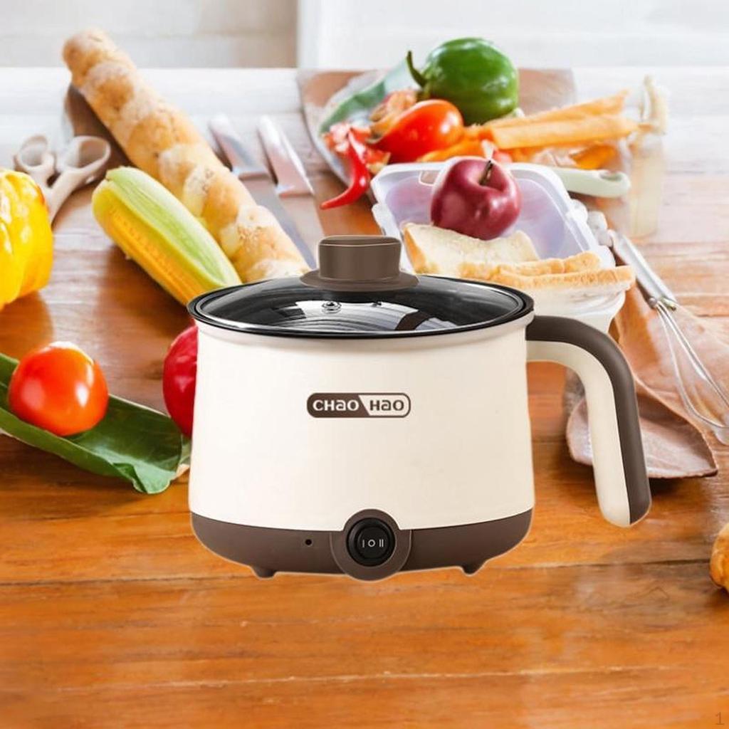 Electric Pot Lazy Mini Ramen Cooker Multipurpose for Soup Rice Noodles Hotpot