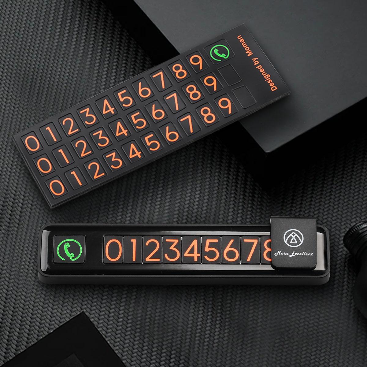 

Временная карта парковки автомобиля, может переключаться, скрытый креативный номер телефона ABS, карта остановки парковки, автомобильные аксессуары чёрный