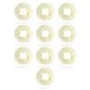 Sanas Parfümierter Künstlicher Mogra Gajra (10 Stück) Scrunchies Wiederverwendbare Künstliche Blumen für das Haarstyling Juda Accessoires für Frauen, Gajra für den Haarknoten,