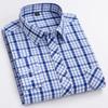 Men's 100% Cotton Plaid Long Sleeve Shirt - Casual Spring/Summer Style