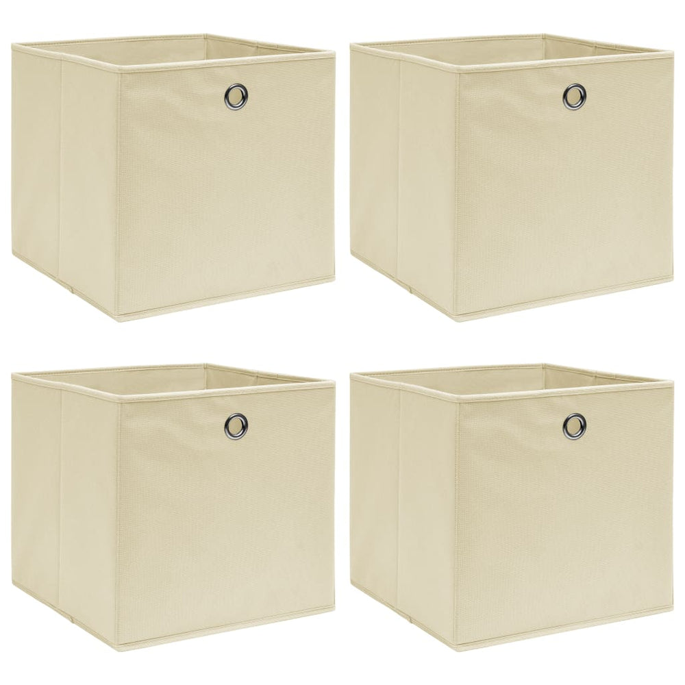 Boîtes de rangement 4 pcs  32x32x32 cm Tissu