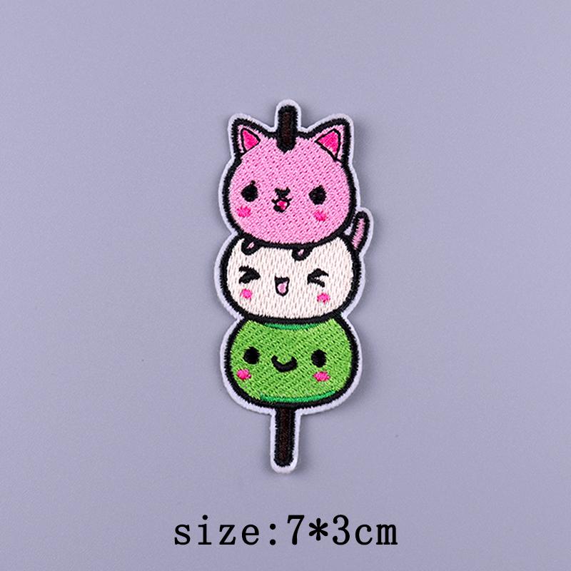 Cartoon Patch Cute Animal Patches For Clothes Striped Badges Embroidered For Clothing Hedgehog Patch Iron On Patches On Clothes