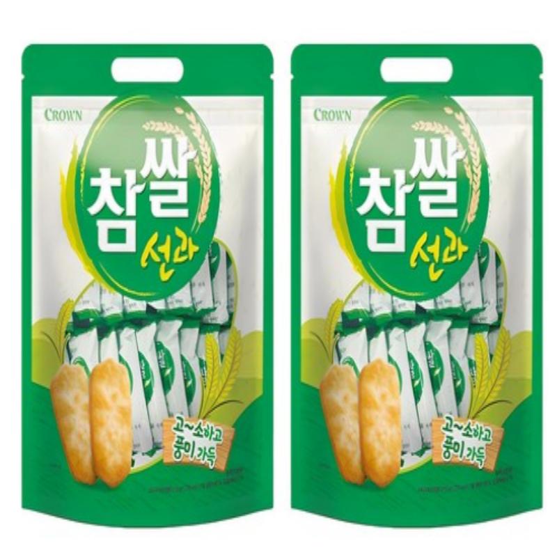 Crown Rice-Biscuits, 2 * 253g(44 Small Bags)