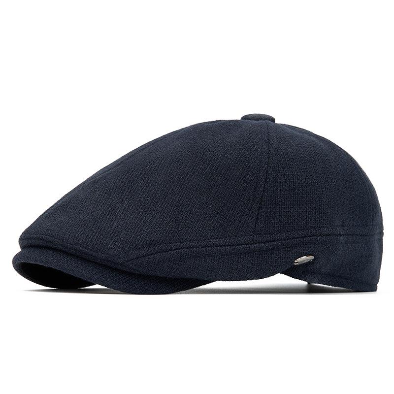 Autumn & Winter Wool Felt Beret: Warm British Retro Flat Cap for Men, Women & Children