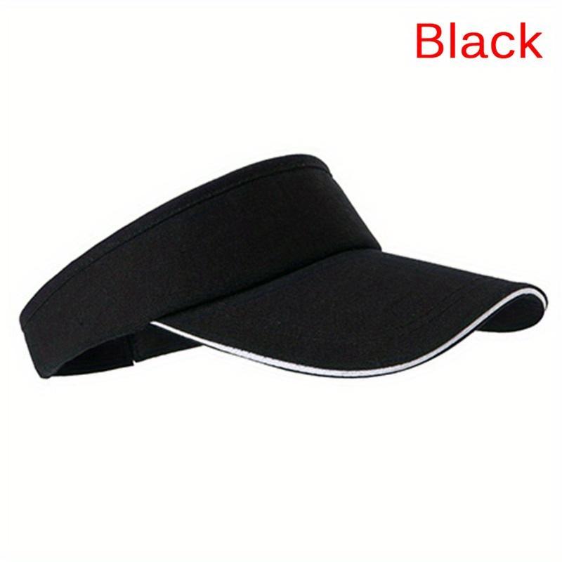 1pc Women's Sun Visor for Outdoor Sports, Long Brim & Ponytail Hole, Breathable Adjustable for Running Hiking Driving