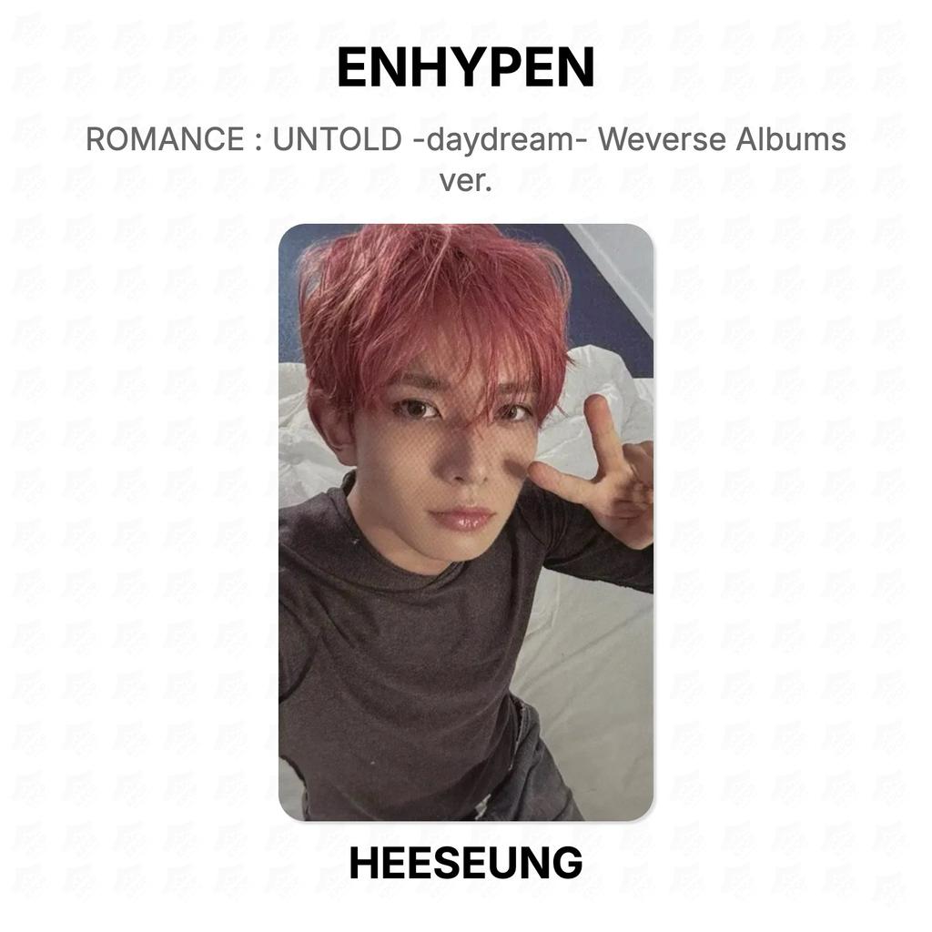 ENHYPEN-ROMANTIK : UNTOLD -daydream- Weverse Alben Version. Offizielle Fotokarte