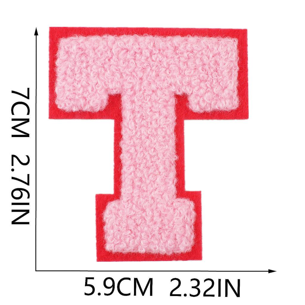 Mixed Color 7Cm Towel Embroidery English Letters Cloth Sticker Clothing Accessories Letter Sticker Computer Embroidery Chapter Boy Ironing Letters