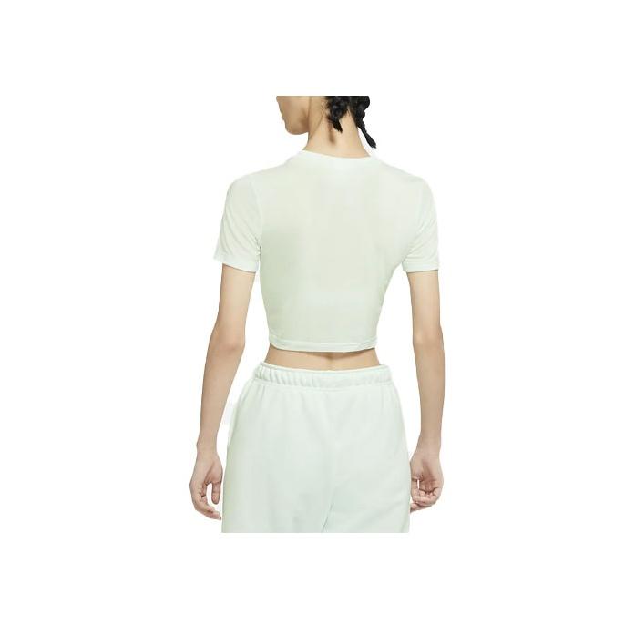 Nike Embroidered Logo Breathable Slim Fit Short Sleeve T-Shirt Women tops Light-Green DN5853-394