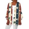Women's Casual Fashion Printed Lightweight Mid-length Jacket Cardigan