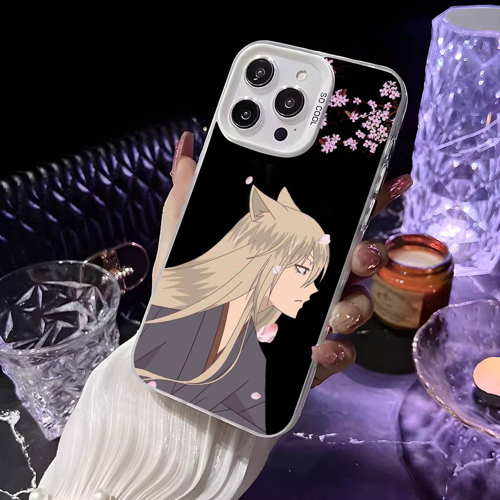 Anime K-Kamisama Kiss Handyhülle Für iPhone 16 15 14 13 12 11 Pro Max Weiß Ultraleicht Laser Metallisch Aurora Funda