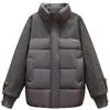 Stitching Cotton-padded Jacket Coat Women's Mid-length Thick Warm Jacket