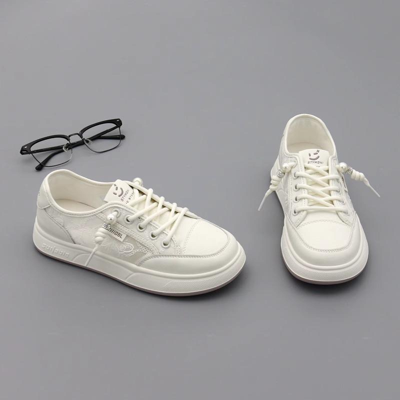 

Дышащие сетчатые белые кеды на одной педали женские кеды 2025 лето корейская версия круглый носок стразы плоская подошва повседневная обувь 40 серый