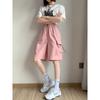 Women High Waist Cargo Shorts American Style Streetwear Summer Wide Leg Pants Fashion Female Big Pocket Loose Shorts