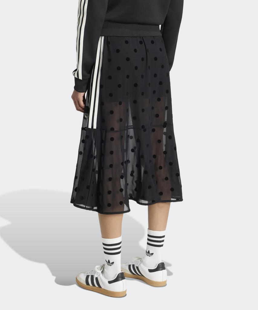ADIDAS Sheer Polka Dot Skirt - Black / Kv1177