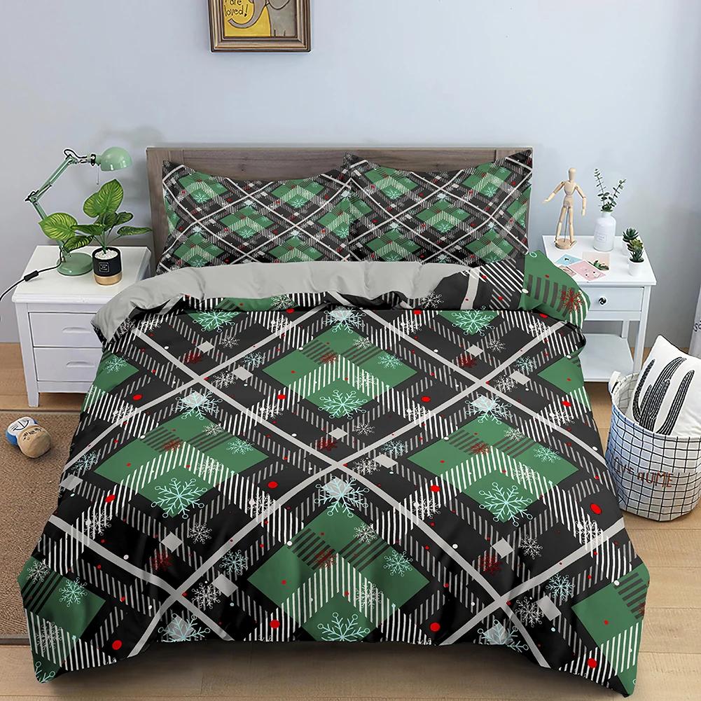 Comforter Christmas Snowman Christmas Hat Merry Christmas Style Decor King Queen Full Sizes For Women Men Kids Holiday Gifts